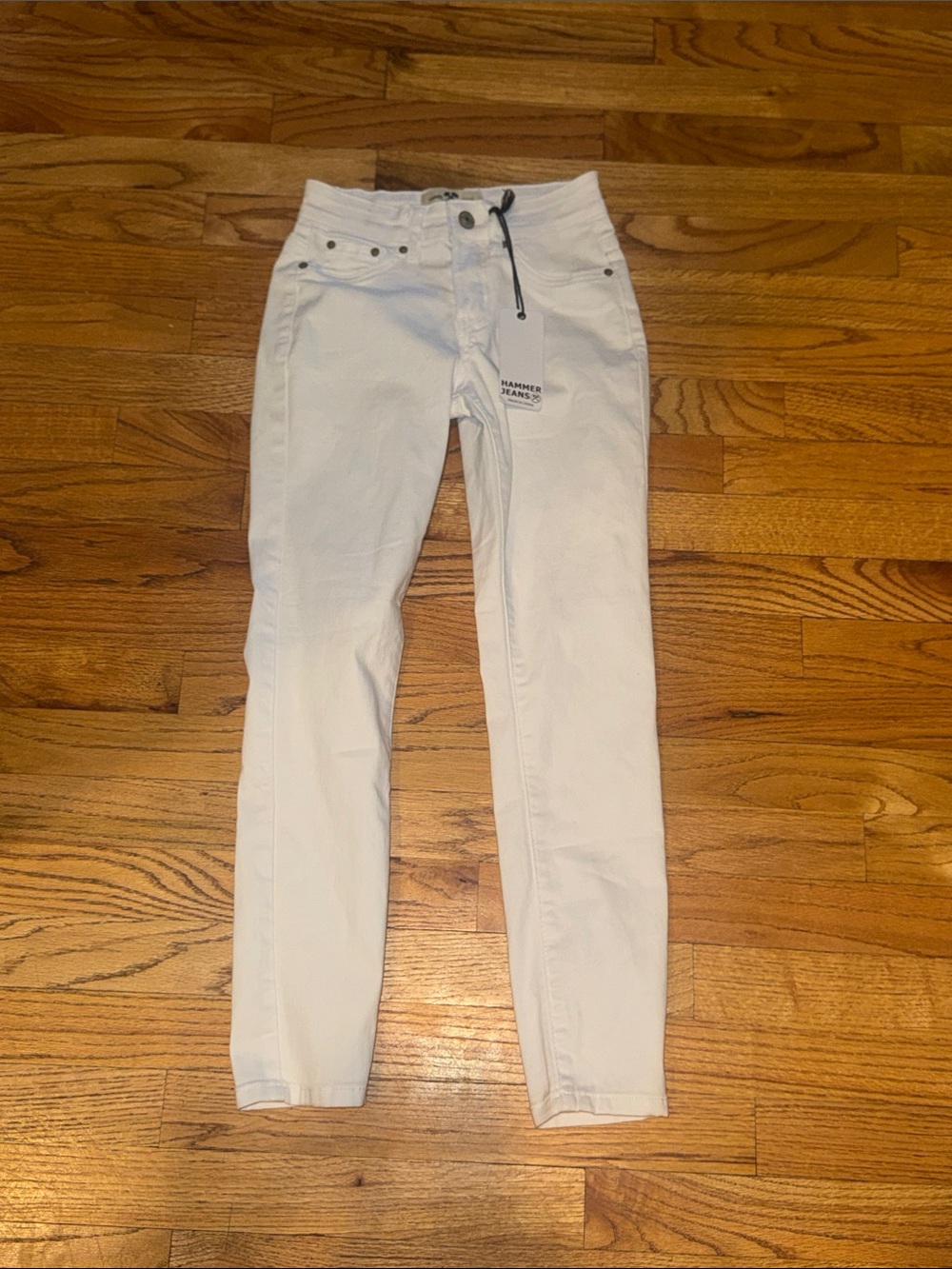NWT hammer jeans White ankle Skinny Jeans size‎ 1